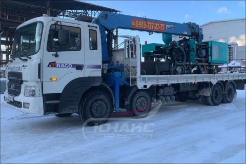 Самогруз 10 т. Стрела 7 т. Вылет стрелы 20 м.